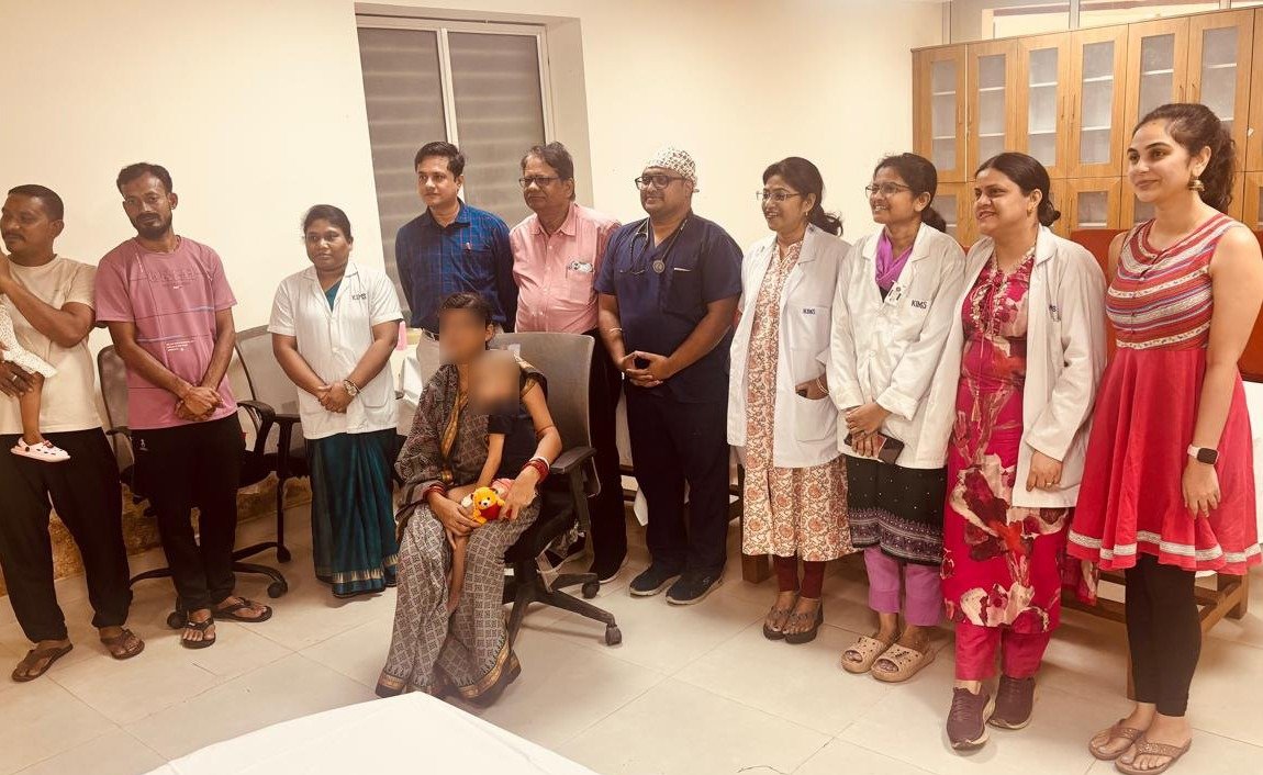 କିମ୍‍ସରେ ଅଢ଼େଇ ବର୍ଷ ଶିଶୁର ବିରଳ ଅସ୍ତ୍ରୋପଚାର