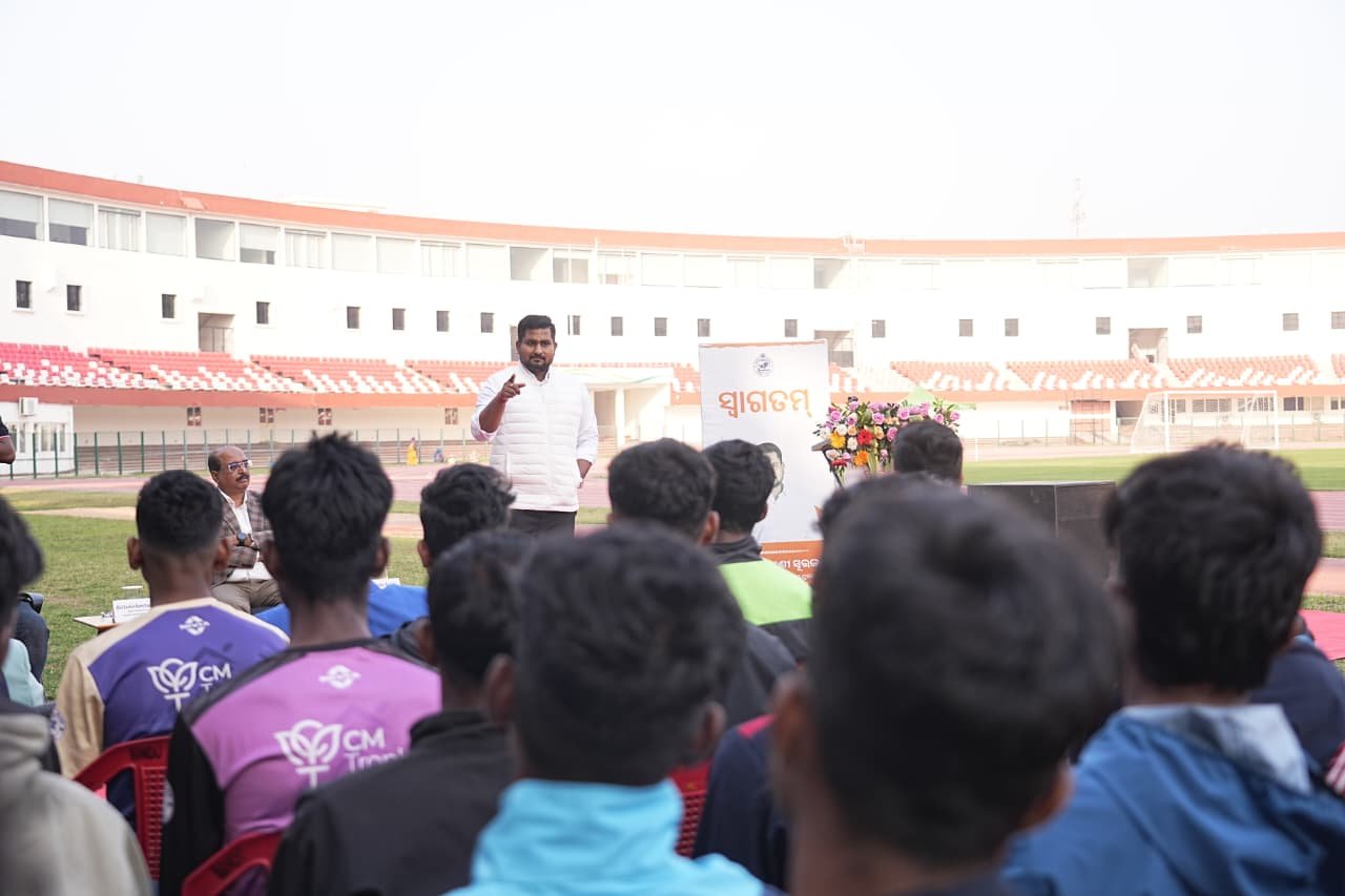 ସିଏମ୍ ଟ୍ରଫି-୨୦୨୫ରେ ଚୟନ ହୋଇଥିବା ଫୁଟବଲ ପ୍ରତିଭାଙ୍କ ପ୍ରବେଶ ସମାରୋହ