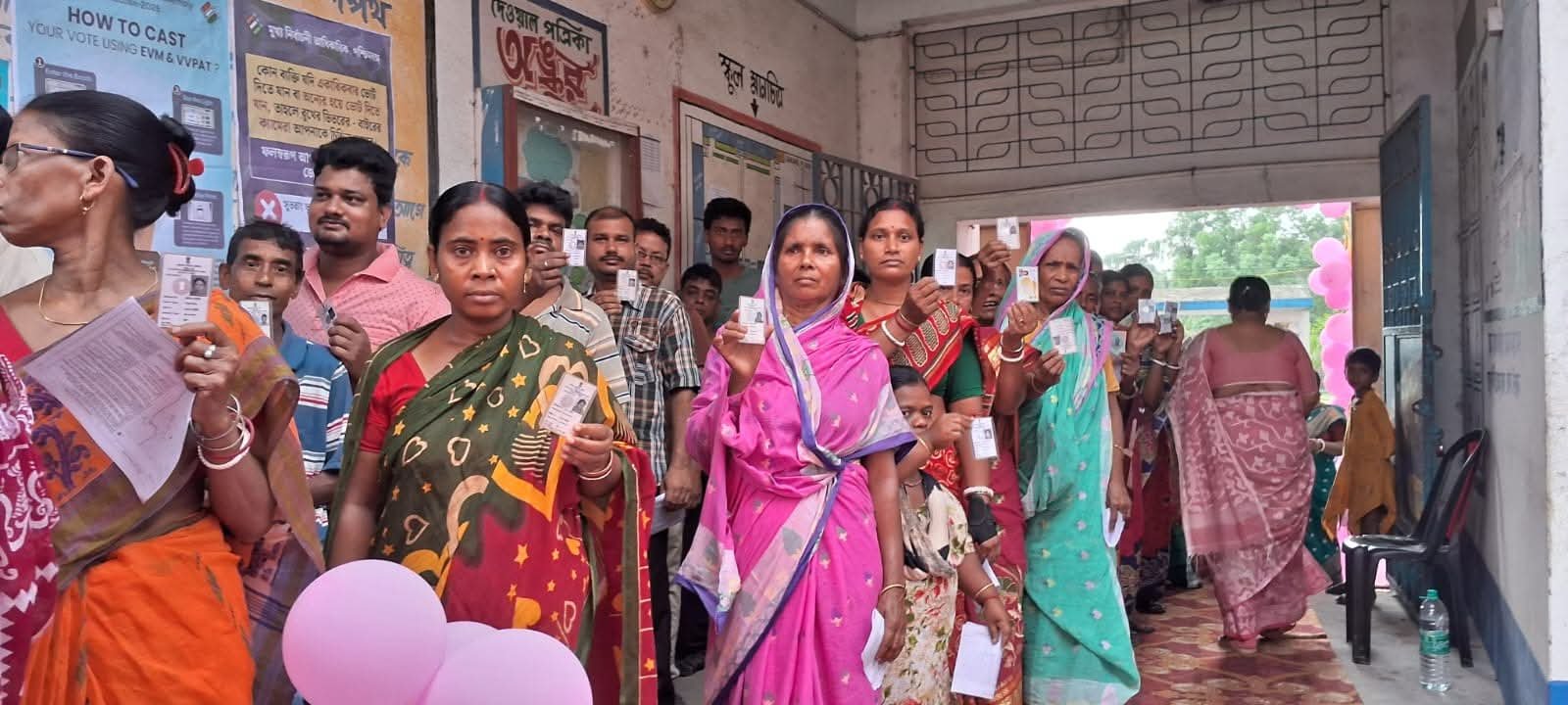 ପଶ୍ଚିମବଙ୍ଗ ନିର୍ବାଚନ: 1ଟା ସୁଦ୍ଧା 61.11% ଭୋଟିଂ