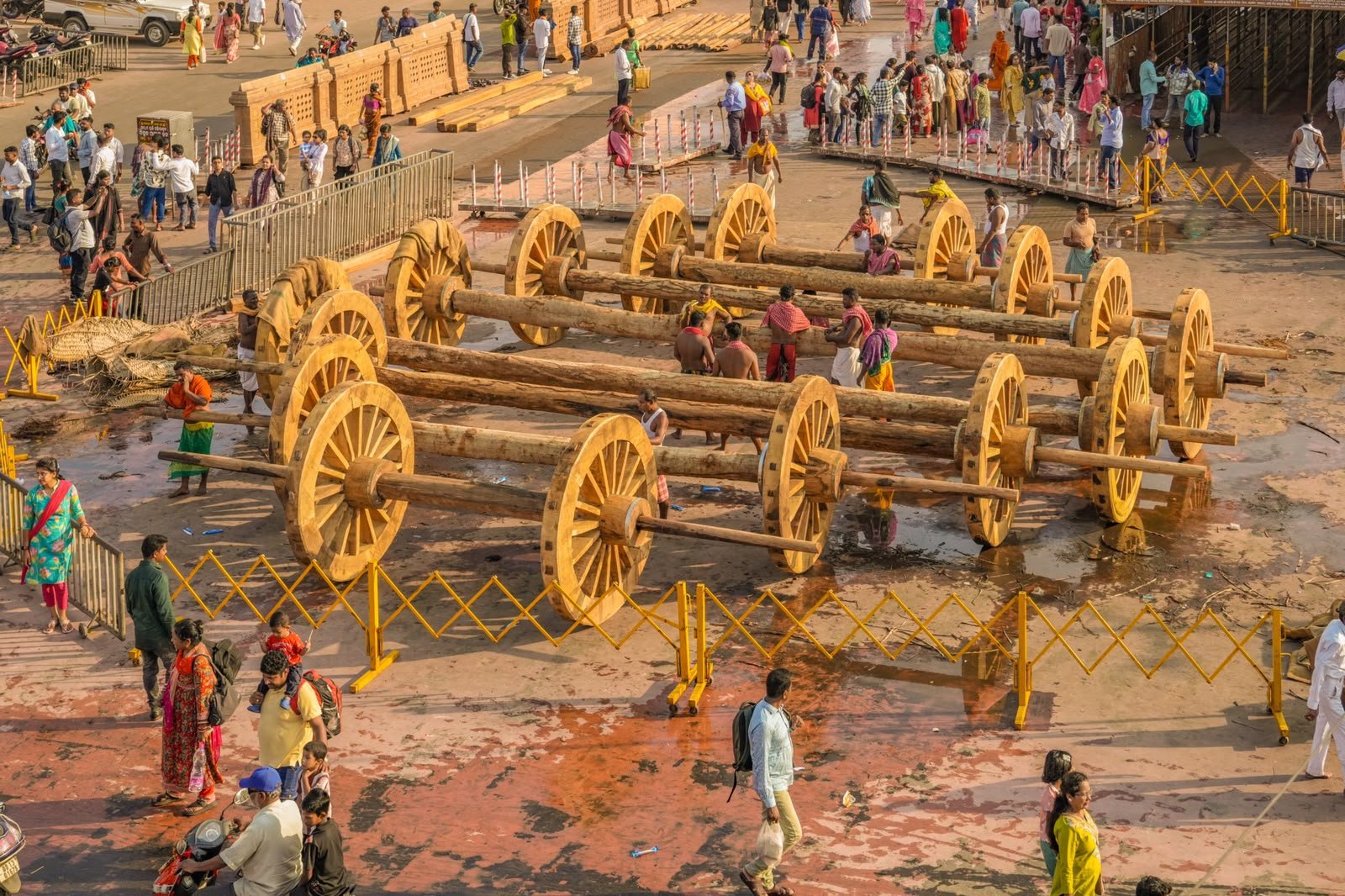 ରଥତ୍ରୟର ୪୨ ଚକ ସହ ୨୧ ଅଖ ସଂଯୋଗ ଶେଷ