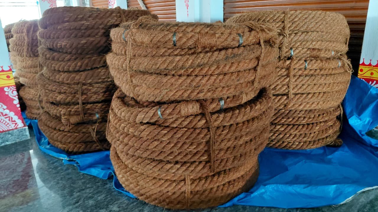 ରଥଯାତ୍ରା ପାଇଁ ପୁରୀରେ ପହଞ୍ଚିଲା ଦଉଡ଼ି