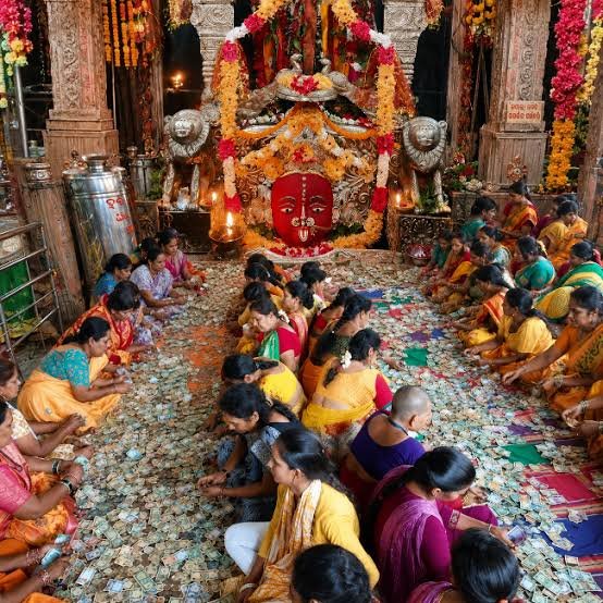 temple hundi ମା’ ମଝିଘରିଆଣୀଙ୍କ ହୁଣ୍ଡି ଗଣତି ଆରମ୍ଭ
