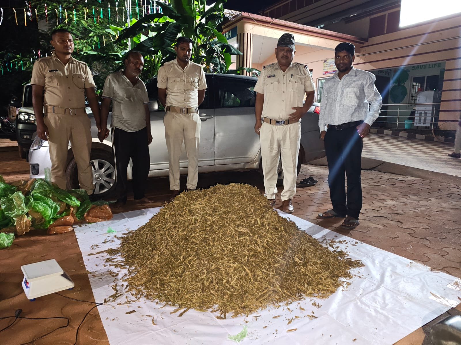 ୫୫ କେ. ଜି. ଗଞ୍ଜେଇ ଜବତ, ଜଣେ ଗିରଫ